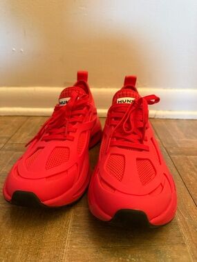 Hunter Red Sneakers Women’s Size 6.5 | Chunky Trainer | Statement Shoe